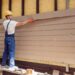 Batten siding installing