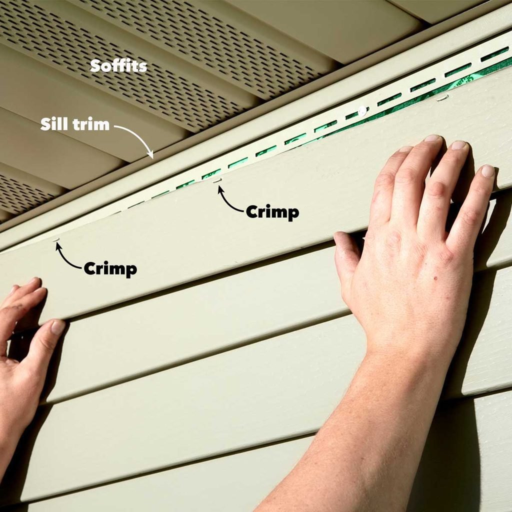 Siding familyhandyman flashing handyman ftempo nail corner caulk crimp Siding familyhandyman flashing handyman ftempo nail corner caulk crimp